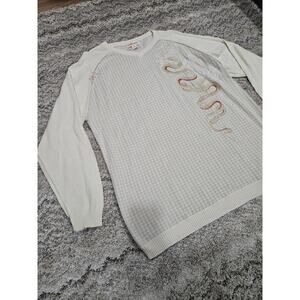 Pelle Pelle Y2K Houndstooth Pattern And Embroidered Snake Design Men's Size XXL